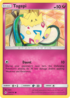 Togepi z edície Unbroken Bonds, karta č.136
