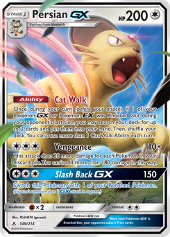 Persian-GX z edície Unbroken Bonds, karta č.149