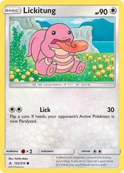 Lickitung z edície Unbroken Bonds, karta č.152