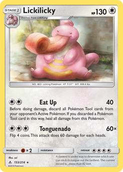 Lickilicky z edície Unbroken Bonds, karta č.153