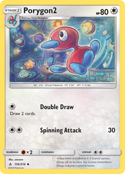 Porygon2 z edície Unbroken Bonds, karta č.156