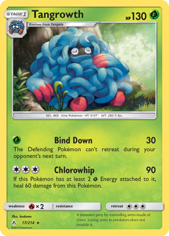 Tangrowth z edície Unbroken Bonds, karta č.17