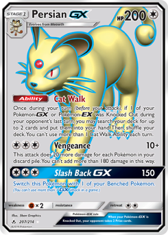 Persian-GX z edície Unbroken Bonds, karta č.207