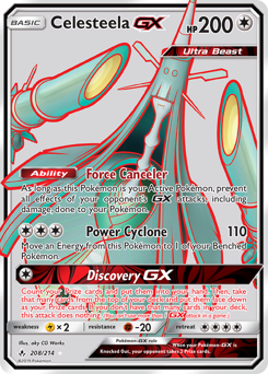Celesteela-GX z edície Unbroken Bonds, karta č.208