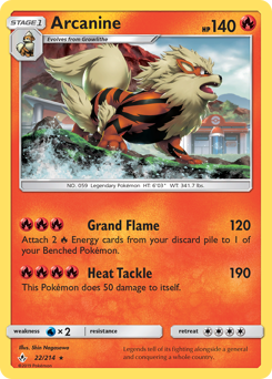 Arcanine z edície Unbroken Bonds, karta č.22