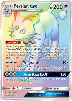 Persian-GX z edície Unbroken Bonds, karta č.227