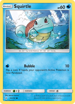 Squirtle z edície Unbroken Bonds, karta č.33