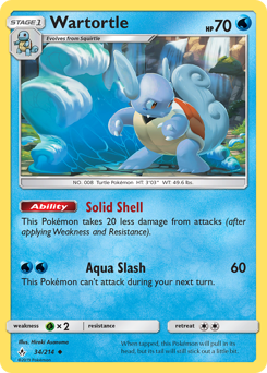 Wartortle z edície Unbroken Bonds, karta č.34