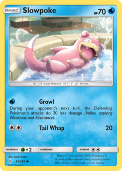 Slowpoke z edície Unbroken Bonds, karta č.42