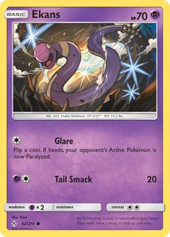 Ekans z edície Unbroken Bonds, karta č.62