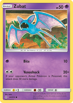 Zubat z edície Unbroken Bonds, karta č.64
