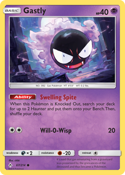 Gastly z edície Unbroken Bonds, karta č.67