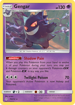 Gengar z edície Unbroken Bonds, karta č.70