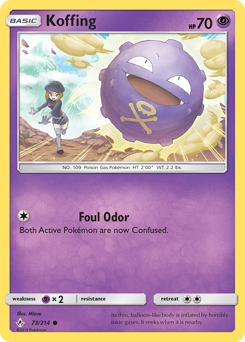 Koffing z edície Unbroken Bonds, karta č.73