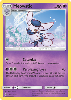 Meowstic z edície Unbroken Bonds, karta č.80