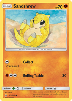 Sandshrew z edície Unbroken Bonds, karta č.83