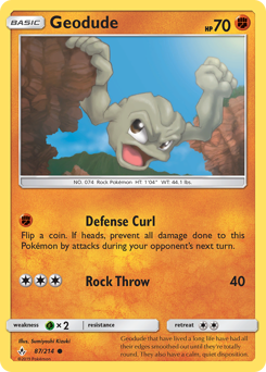 Geodude z edície Unbroken Bonds, karta č.87