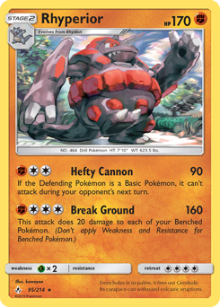 Rhyperior z edície Unbroken Bonds, karta č.95