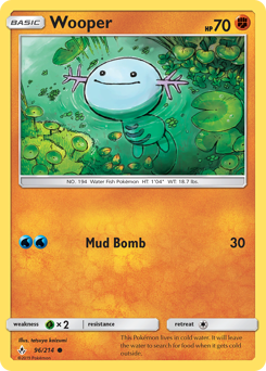Wooper z edície Unbroken Bonds, karta č.96