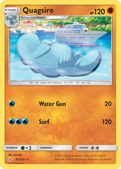 Quagsire z edície Unbroken Bonds, karta č.97