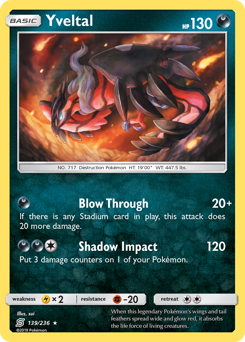 Yveltal z edície Unified Minds, karta č.139