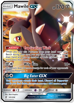Mawile-GX z edície Unified Minds, karta č.141