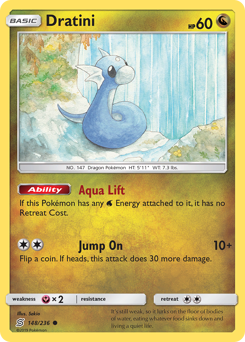Dratini z edície Unified Minds, karta č.148