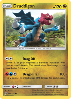 Druddigon z edície Unified Minds, karta č.157