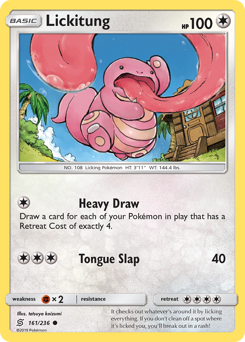 Lickitung z edície Unified Minds, karta č.161