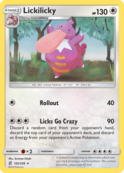 Lickilicky z edície Unified Minds, karta č.162