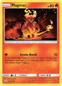 Magmar z edície Unified Minds, karta č.21