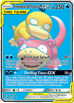 Slowpoke & Psyduck-GX z edície Unified Minds, karta č.217