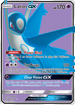 Latios-GX z edície Unified Minds, karta č.223