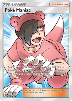 Poké Maniac z edície Unified Minds, karta č.236