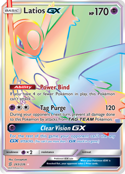 Latios-GX z edície Unified Minds, karta č.243