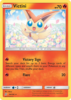 Victini z edície Unified Minds, karta č.26