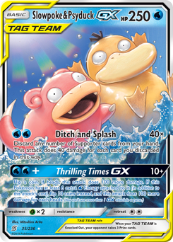 Slowpoke & Psyduck-GX z edície Unified Minds, karta č.35