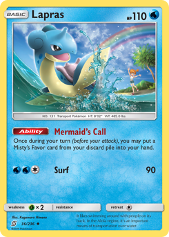 Lapras z edície Unified Minds, karta č.36