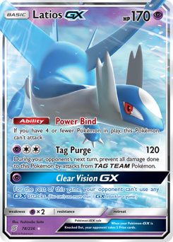 Latios-GX z edície Unified Minds, karta č.78