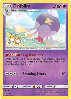 Drifblim z edície Unified Minds, karta č.81