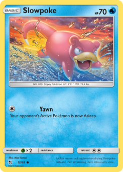 Slowpoke z edície Hidden Fates, karta č.12