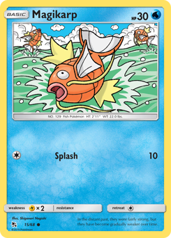 Magikarp z edície Hidden Fates, karta č.15