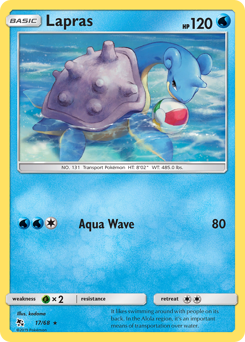 Lapras z edície Hidden Fates, karta č.17