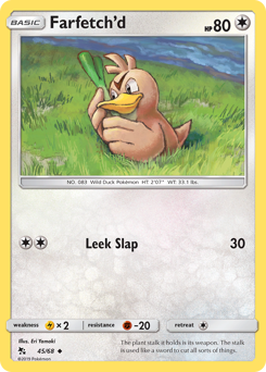 Farfetch'd z edície Hidden Fates, karta č.45