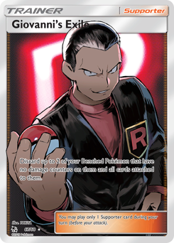 Giovanni's Exile z edície Hidden Fates, karta č.67