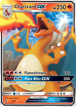 Charizard-GX z edície Hidden Fates, karta č.9