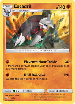 Excadrill z edície Cosmic Eclipse, karta č.115