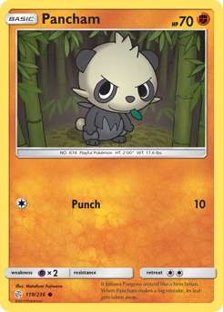 Pancham z edície Cosmic Eclipse, karta č.119