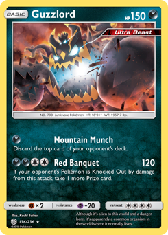 Guzzlord z edície Cosmic Eclipse, karta č.136
