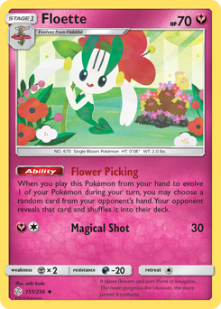Floette z edície Cosmic Eclipse, karta č.151